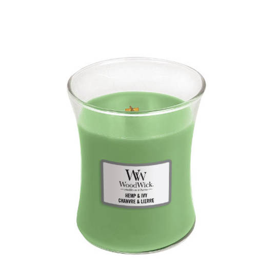 Woodwick Medium Candle HEMP & IVY
